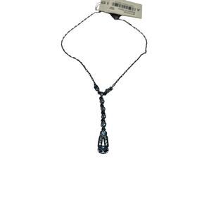 Givenchy blue crystal necklace NWT